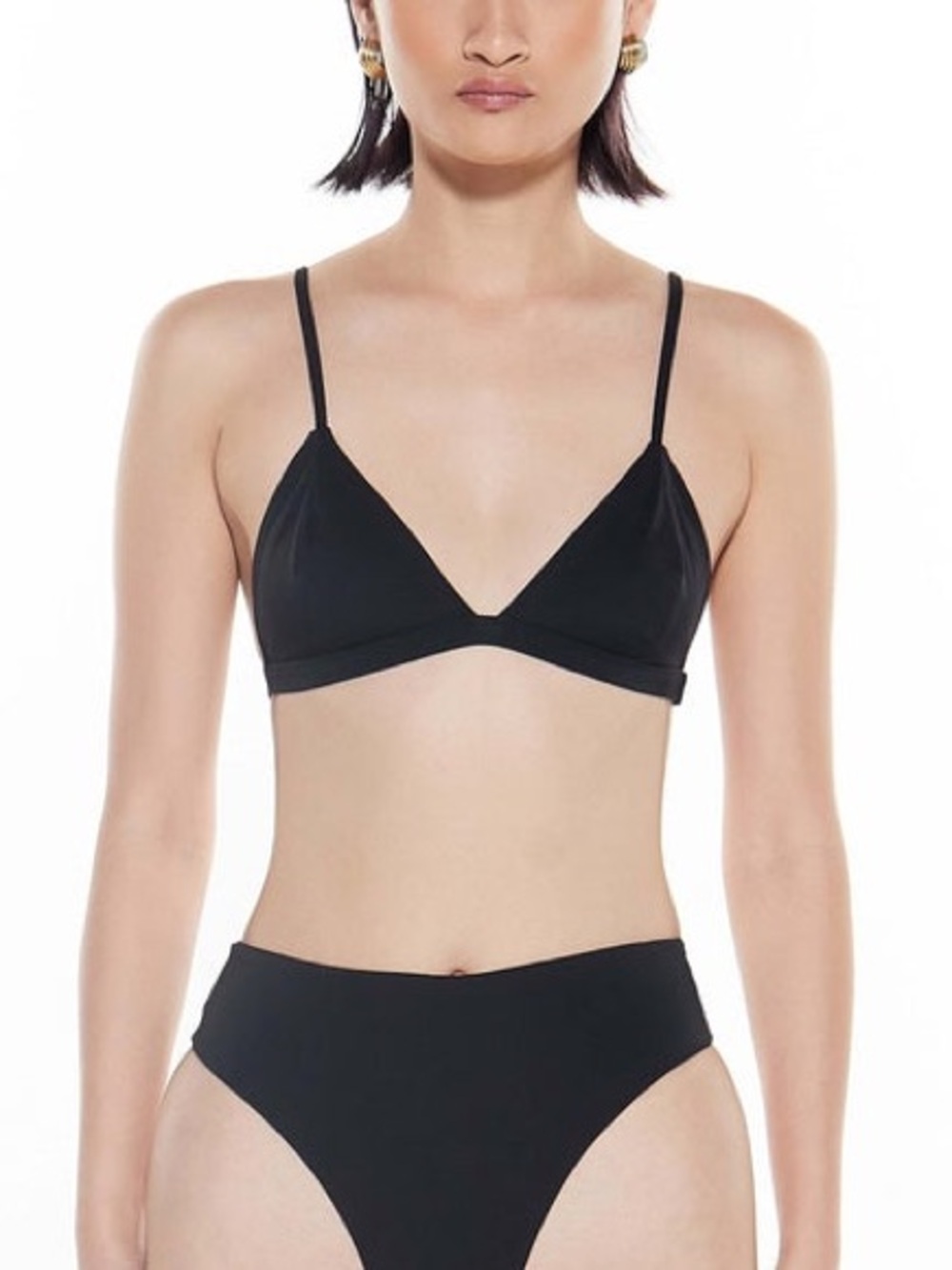 NWT Myraswim The Prout Fixed Triangle Bikini Top Medium